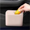 CGEAMDY Pattumiera per Auto Con Coperchio, Cestino Impermeabile Portatile, Scatola Spazzatura Piccola Multifunzione per Auto, Ufficio, Casa (Rosa)
