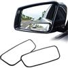 CGEAMDY 2 pezzi Specchio Laterale Del Punto Cieco per Auto, Specchio Impermeabile Del Punto Cieco Di Vetro HD, Specchio Laterale Grandangolare Regolabile a 360°, Per Auto SUV Camion(Con Cornice)