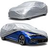 WALSER Telo Copriauto da Esterno All Weather - Telone Auto 100% Impermeabile e Resistente alle Intemperie, Protezione UV, Neve e Gelo, Misura 1, Argento