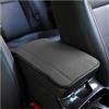 CGEAMDY Cuscino per bracciolo Auto in Pelle Copertura per Console Centrale per Bracciolo, Accessori Confortevoli per Seggiolini Auto per la maggior parte delle Automobili, Moto e SUV (Grigio)