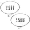 CGEAMDY 2 PCS Kit Di Riparazione Cavo Dell'acceleratore, Del Freno E Della Frizione Cavo Frizione Cavi Freno Universale per Moto, Cavo Frizione Acceleratore Universale Moto Ciclomotore per Moto