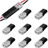 CGEAMDY 10 Pezzi Connettori Rapidi Elettrici a Bassa Tensione 18-22AWG Cavo, Connettore per Cavo Elettrico Rapido a 2 Pin, Connettori a 2 Pin Connettore per Auto Senza Necessità Di Spelare I Fili