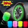 DUTRIEUX Tappi valvole luminosi Tappi valvole per pneumatici per auto notturni fluorescenti Moto Bici Decorazioni luminose Ugelli per ruote Tappo per pneumatici Accessori per auto