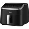 Midea Friggitrice ad Aria Calda 8.5 Litri, Potenza 2200W, Display Digitale, Finestra Trasparente, 9 Funzioni Automatiche, Temperatura 230°C, Cestello Antiaderente, Timer 60 Minuti, Colore Black