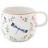 EASY LIFE Tazza in Porcellana 400ml in Color Box Fancy Garden Libellula