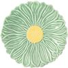 EASY LIFE Piatto Dessert Fiore in Porcellana 21cm Daisy Verde
