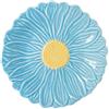 EASY LIFE Piatto Dessert Fiore in Porcellana 21cm Daisy Azzurro