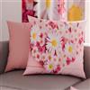 PETTI Artigiani Italiani - Coppia di Federe Cuscino 30x30 cm in Microfibra, Cuscini Arredo Camera da Letto, Divano, Salotto, Set 2 Fodere Copricuscino, Federa Floreale Rosa, 100% Made in Italy