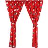 College Covers - Set di tende con fermatenda, 100% cotone, 106,7 x 160 cm
