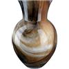 GILDE Draga - Vaso decorativo in vetro, altezza 26 cm, effetto marmo, produzione europea