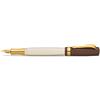 Kaweco STUDENT 20's Jazz - Penna stilografica premium per cartucce d'inchiostro, con pennino in acciaio di alta qualità, colore: marrone e crema, penna stilografica nostalgica di lusso da 16 cm