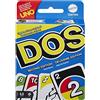 Mattel Games DOS - Gioco di carte UNO, seconda edizione con regole aggiornate, per tutta la famiglia, per serate di gioco, viaggi, campeggi e feste, giocattolo per bambini, 7+ anni, HNN01