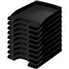 LEITZ PLUS SLIM vaschetta portacorrispondenza - Nero - 10 Pezzi - 52370095