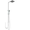 Parama Colonna doccia soffione 20x20 cm in acciaio | Toce