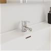 Parama Miscelatore lavabo cromato con scarico a saltarello e piletta in pvc inclusa | Natalie