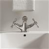 Parama Miscelatore bidet cromato con scarico a saltartello e piletta in acciaio inclusa | Julia