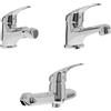 Parama Set miscelatori: lavabo bidet con scarico a saltarello ed esterno doccia a muro | Natalie
