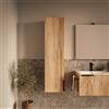 Parama Colonna bagno sospesa 138x36x25 cm finitura cannettata rovere chiaro | Fuji