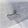 Parama Miscelatore cromato vasca a muro cromato con scarico a saltarello e piletta in pvc inclusa | Natalie