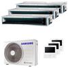 Samsung Condizionatore Samsung canalizzabile trial split 9000+9000+12000 BTU inverter A+++ unità esterna 5,2 kW AJ052TXJ3KG/EU-AJ026TNLDEG/EU-3-4C6D4F