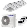 Samsung Condizionatore Samsung Cassetta Windfree 4 vie quadri split 9000+9000+9000+9000 BTU inverter A++ unità esterna 8,0 kW AJ080TXJ4KG/EU-AJ026TNNDKG/EU-4