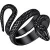 ChainsHouse Serpente Anello Avvolgente Serpente Anello Acciaio Uomo Stile Punk Gotico Impermeabile Non Sbiadisce Gioielli Vintage Retrò Taglia IT 14-27