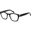 Eyekepper Occhiali da Lettura - Stile Vintage Professore Primavera Cerniere Aste - Nero +1.25