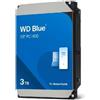 WESTERN DIGITAL Hard Disk interno 3000GB Sata-III 3,5 3TB WD30EZAX Blue 5400rpm 256mb