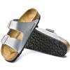 Birkenstock Sandali Arizona Birko-Flor Silver Donna Calzata Stretta
