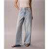 Calvin Klein Jeans Baggy a vita bassa Light Blue Denim Donna