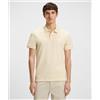 BOSS ORANGE Boss Polo slim fit in cotone elasticizzato con toppa con logo Uomo