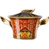 VERSACE Zuppiera Legumiera Medusa Rosso Oro Ikarus 2,3L in Porcellana