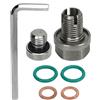 Topiky Tappo di Scarico Olio Piggyback Sovradimensionato, M12.1-1.5x15mm M14.1-1.5x15mm M12.1-1.25x15mm Kit di Riparazione Filettatura Coppa Olio Autofilettante in Acciaio Inossidabile (M12.1-1.5x15mm)