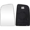 Mingke Vetro Specchio Retrovisore Riscaldabile Lato Sinistro per Mercedes-Benz Sprinter 906 2006-2018 VW Crafter 2006-2016 (Superiore Sinistro)