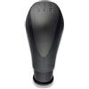 1neiSmartech Pomello Leva Cambio 5 Marce Compatibile con Lancia Ypsilon (843) dal 2006 al 2011, Placca Grigio Satinato, Impugnatura Colore Nero, Compatibile con OEM 735443345, Solo per Versioni Diesel