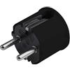 Meister - Spina Schuko, in plastica, 250 V, 16 A, sezione massima del cavo 2,5 mm², IP20, per interni, ingresso laterale, spina Schuko con serracavo, 7421120, colore: nero
