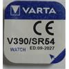 Varta V390/SR54 - Pila a bottone in ossido d'argento, 1 pezzo