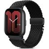 RUIMAYA Cinturino per Orologio Compatibile con Amazfit Active 3/2/2 Square, Cinturino 20mm per GTS 4/3/2/GTS 4 Mini/2 Mini/GTR 42mm/Pop Morbido e Confortevole Unisex, Nero