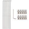 Mxfans 10x RC Airplane Pushrod & Linkage Tappi Servo Arm Connettori Adattatore