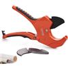 VEVOR Tagliatubi in PVC, Tagliatubi a cricchetto con diametro esterno 0-2-1/2", Utensile da taglio per tubi per carichi pesanti con lama SK5 di ricambio per tubi in PVC, CPVC, PP-R, PEX, PE