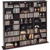 VEVOR Mobiletto Armadietto Porta DVD CD Libri Giochi Multimediale 24 Scomparti 8 Ripiani, Armadio Autoportante Salvaspazio per CD Dischi di Giochi 142 x 22 x 130 cm per Studio Soggiorno Casa Ufficio