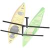 VEVOR Supporto da Soffitto per Kayak 2 pezzi, Supporto Barra Regolabile per Kayak Salvaspazio per Deposito Canoa SUP Tavola da SUP Paddleboard, Barra da Soffitto per Garage Carico max. 113,4 kg