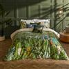 Paoletti Odisha Set Copripiumino - Reversibile Botanico Esotico Elefante Con Bordo Profilato Biancheria Da Letto Di Lusso (Giungla - Doppio - 200x200cm)