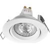 OSRAM Faretto da incasso LED Spot Set Twistlock flessibile bianco, 2,6W 2700K bianco caldo, alluminio, sistema twistlock