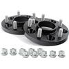 H&R Set di Distanziali per ruote DRM-sistema 40mm per asse - Interasse 5x114,3 - Mozzo 67,1mm - Bulloni M12x1,5 - compatibile con Citroën/Hyundai/Jeep/Kia/Mazda/Mitsubishi/Peugeot - Nero