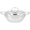 Demeyere Atlantis 7 Tegame con coperchio a doppia parete - 24 cm, 18/10 acciaio inossidabile
