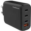 Mediacom Charger PD Caricabatterie da Parete 100W 3*USB-C/USB