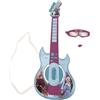 Lexibook Disney Frozen 2 Elsa Anna Chitarra Elettronica illuminata con Microfono, Occhiali con Microfono, Canzoni Demo, MP3 Plug, Blu/Viola, K260FZLXB