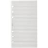 Filofax Carta per appunti personale a righe, colore: bianco