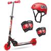 MONDO MONOPATTINO 2 RUOTE ROSSO C/PROTEZIONI 100KG